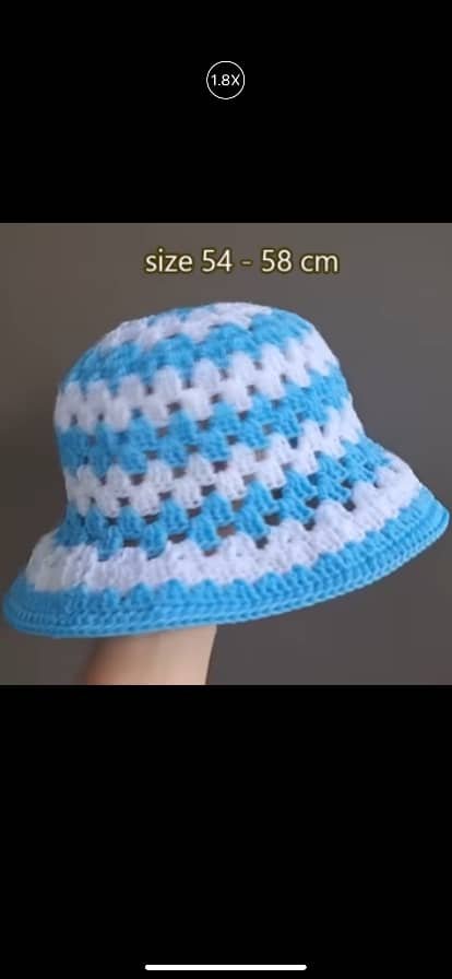 Crochet bucket hat