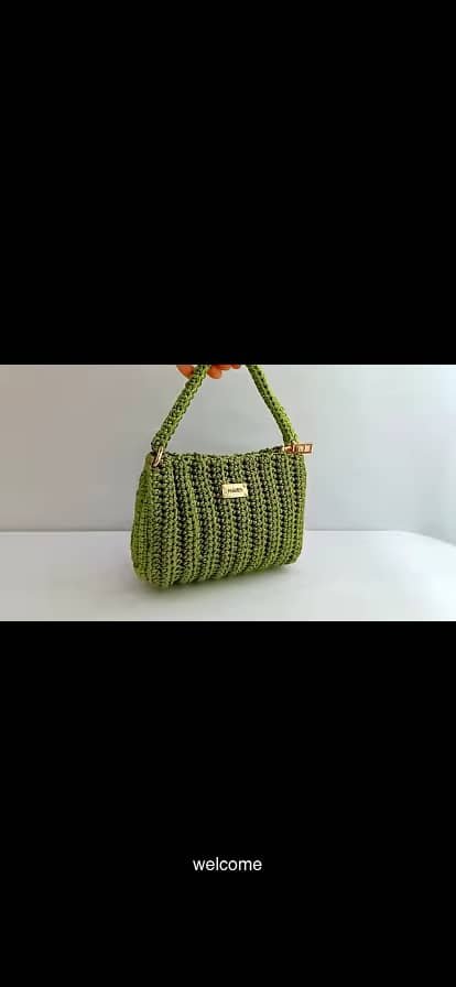 Crochet handbag